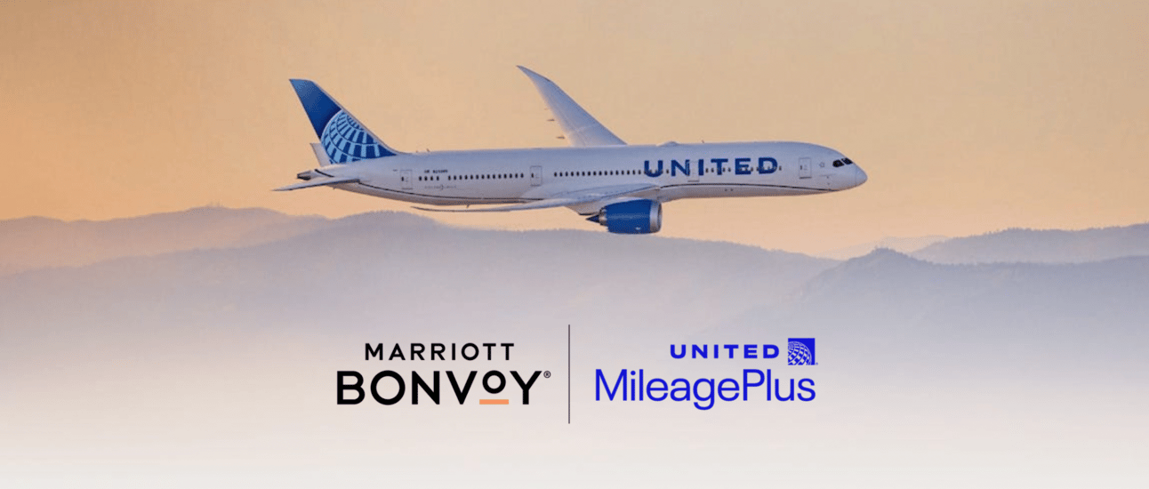 A screenshot of United and MArriott's partnership