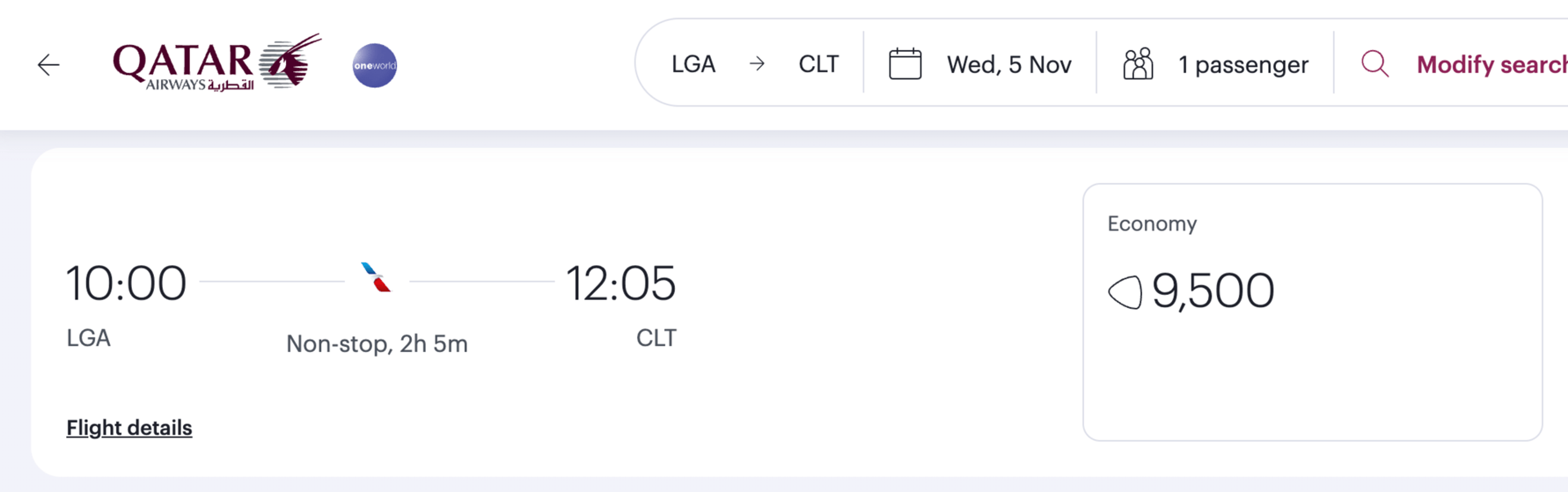 AA booking with Avios