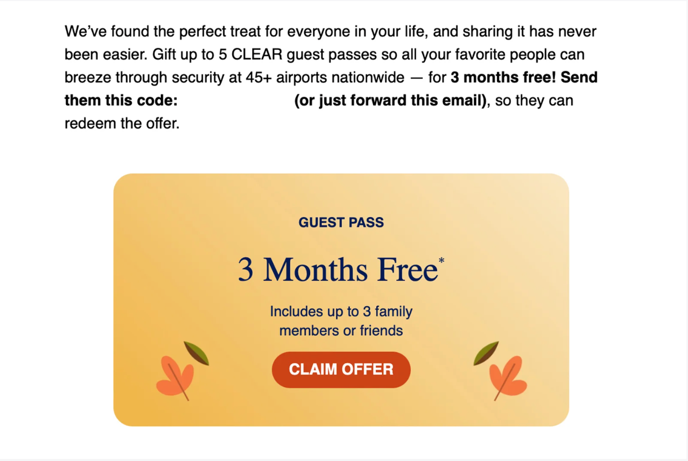 Clear promo
