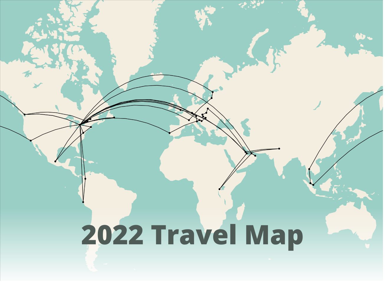 2022 Flight Map