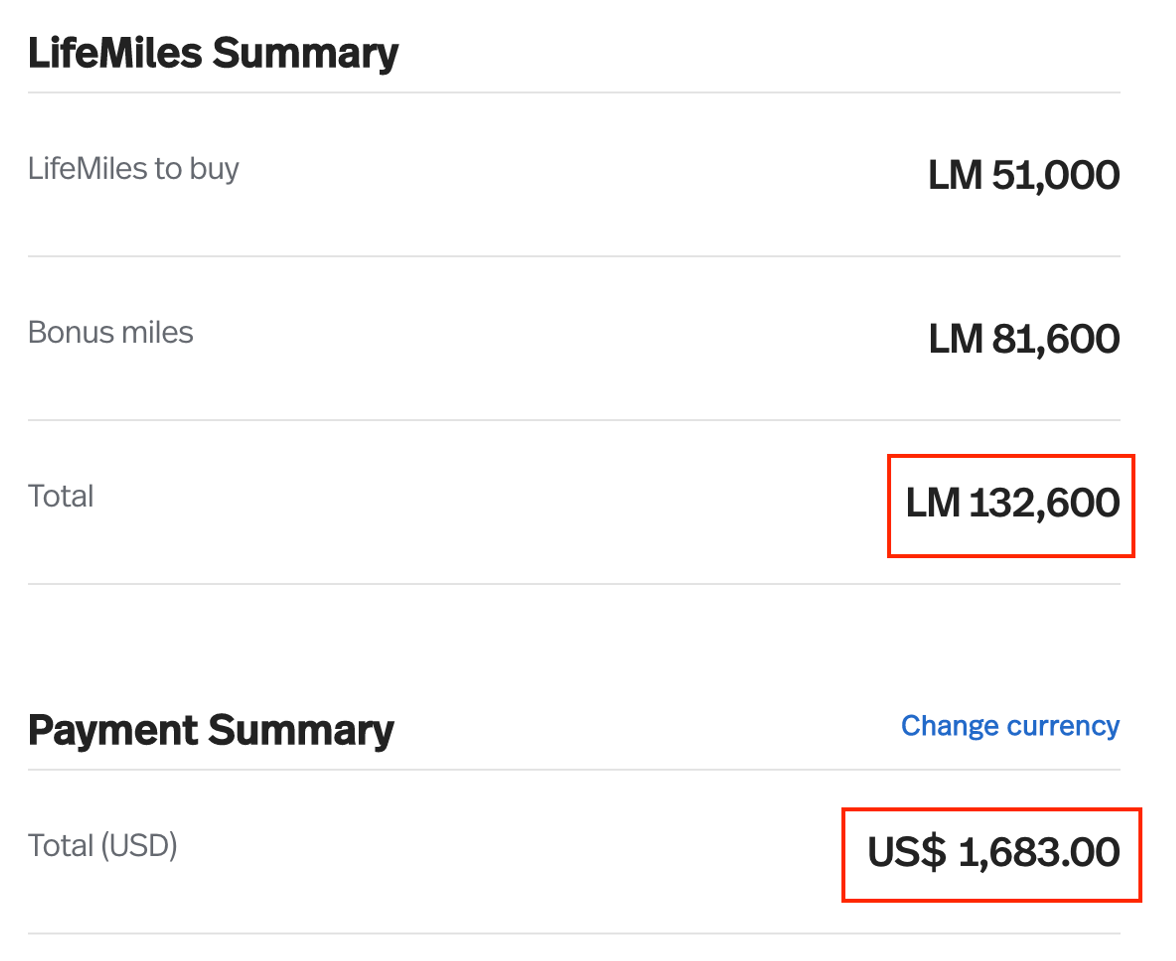Buy Lifemiles promo