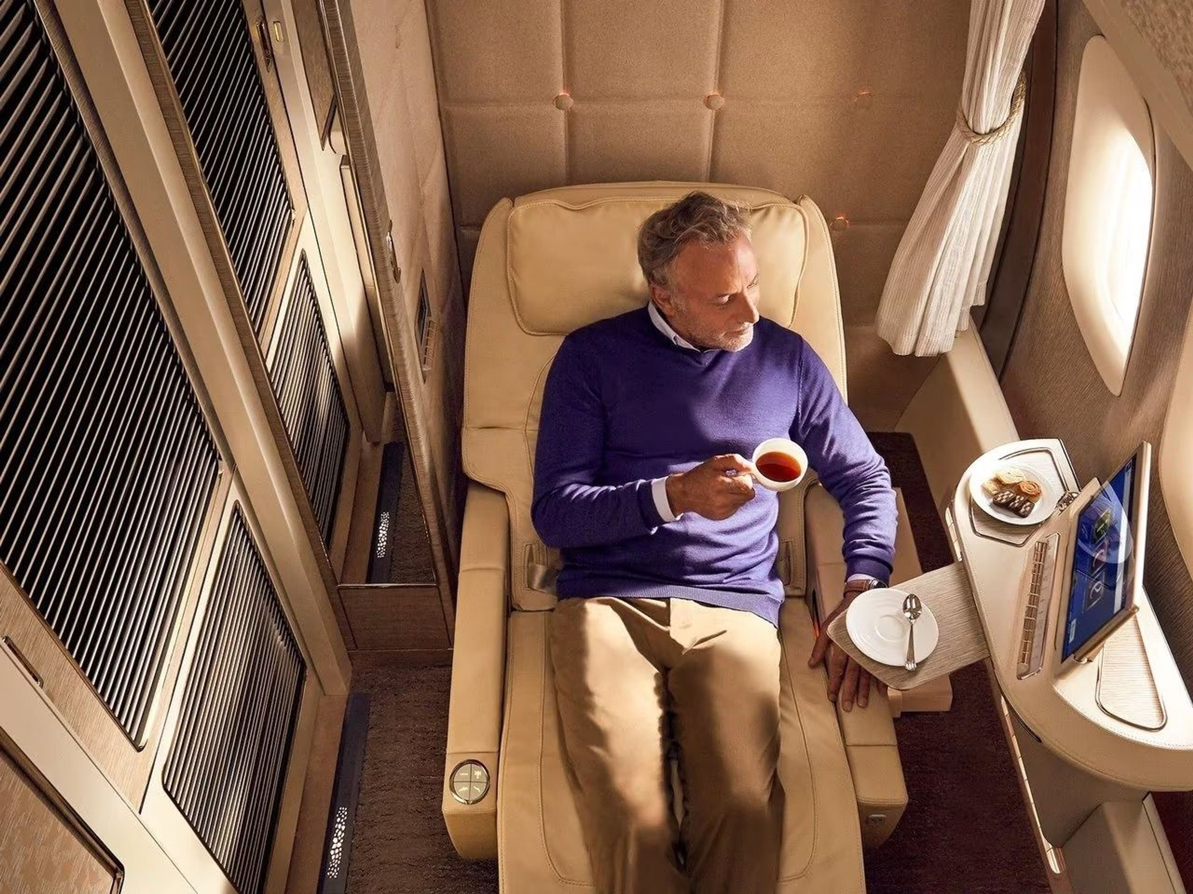 Emirates first-class suites
