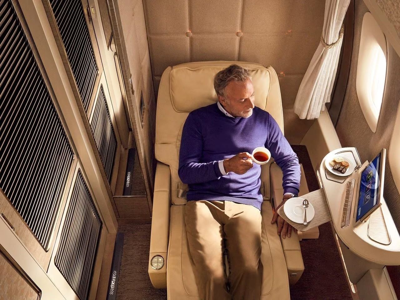 Emirates first-class suites