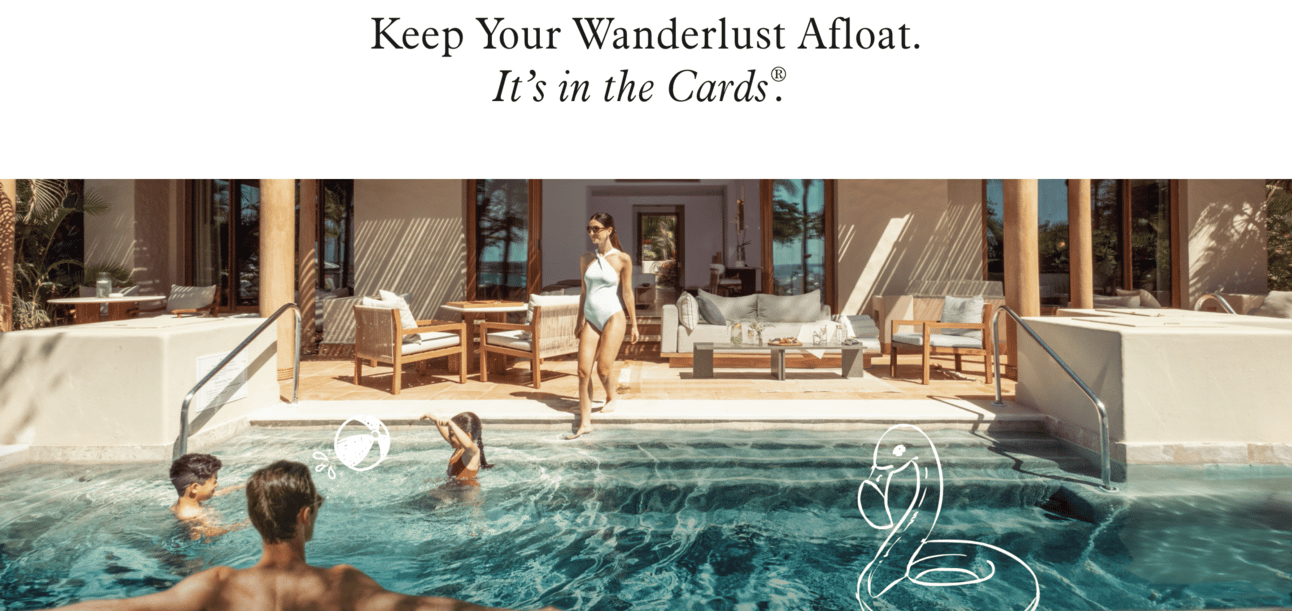 Marriott's new "it's in the cards" promo