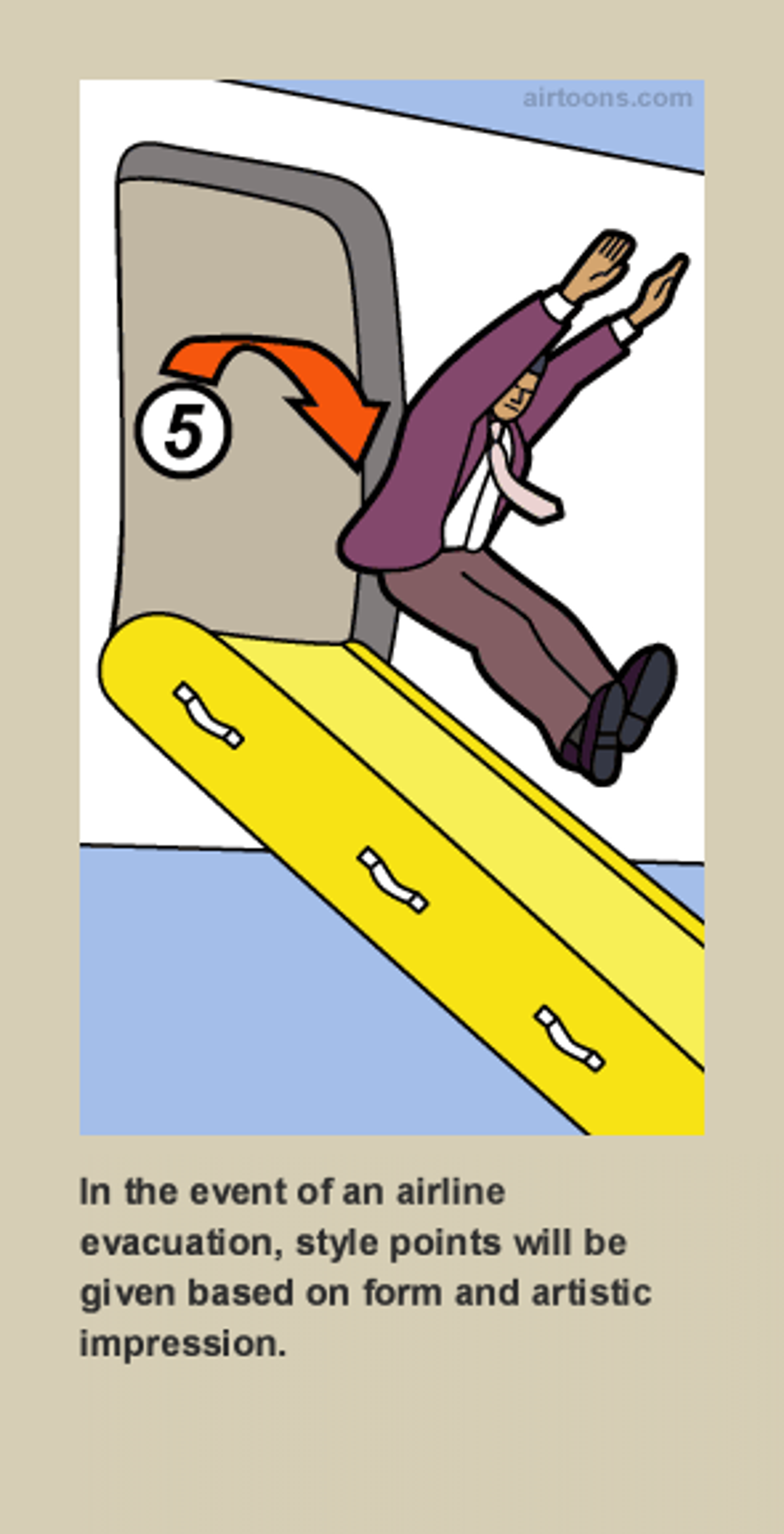 I love how ridiculous some of the images are in airline safety cards… like, who drew this stuff??