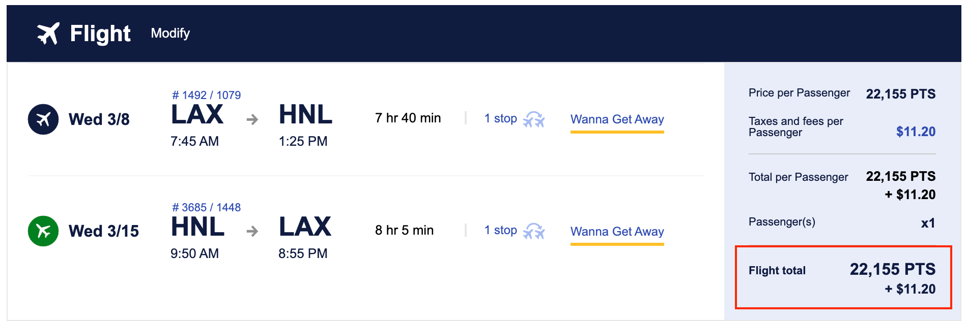 Sample booking