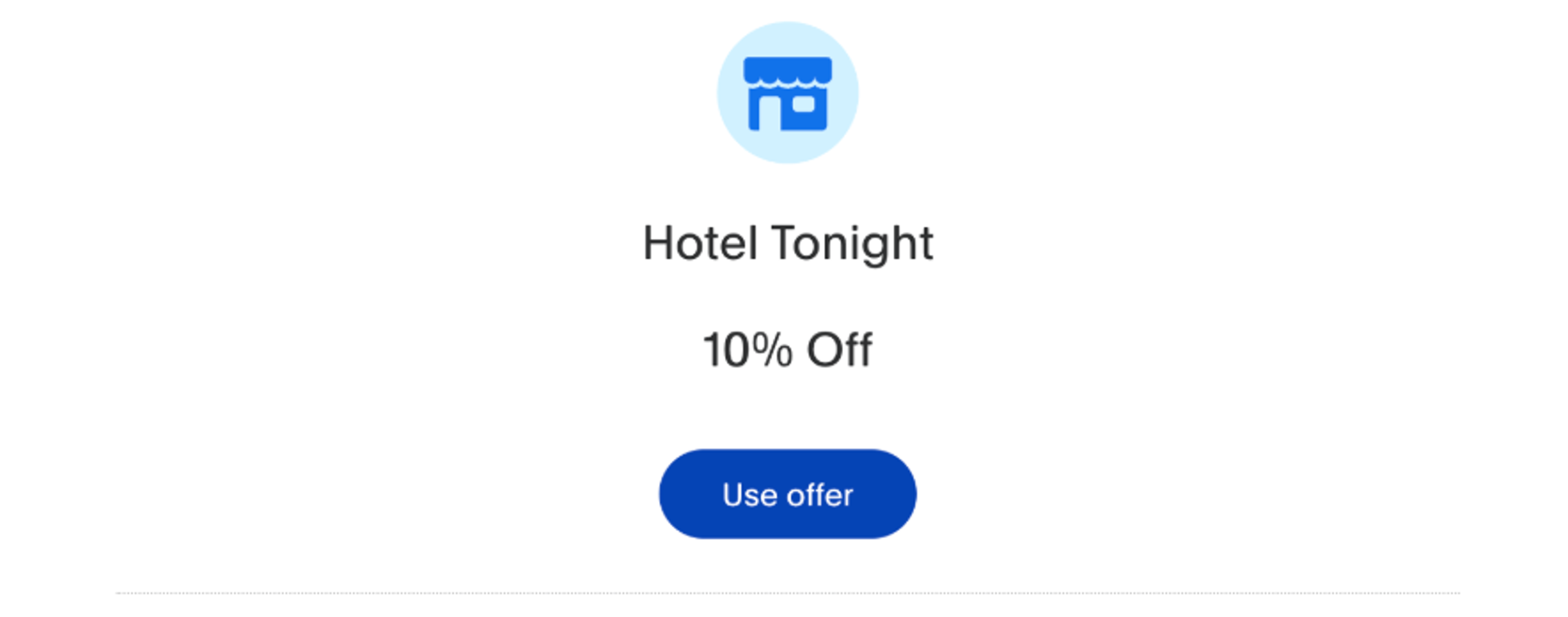 PayPal/HotelTonight offer