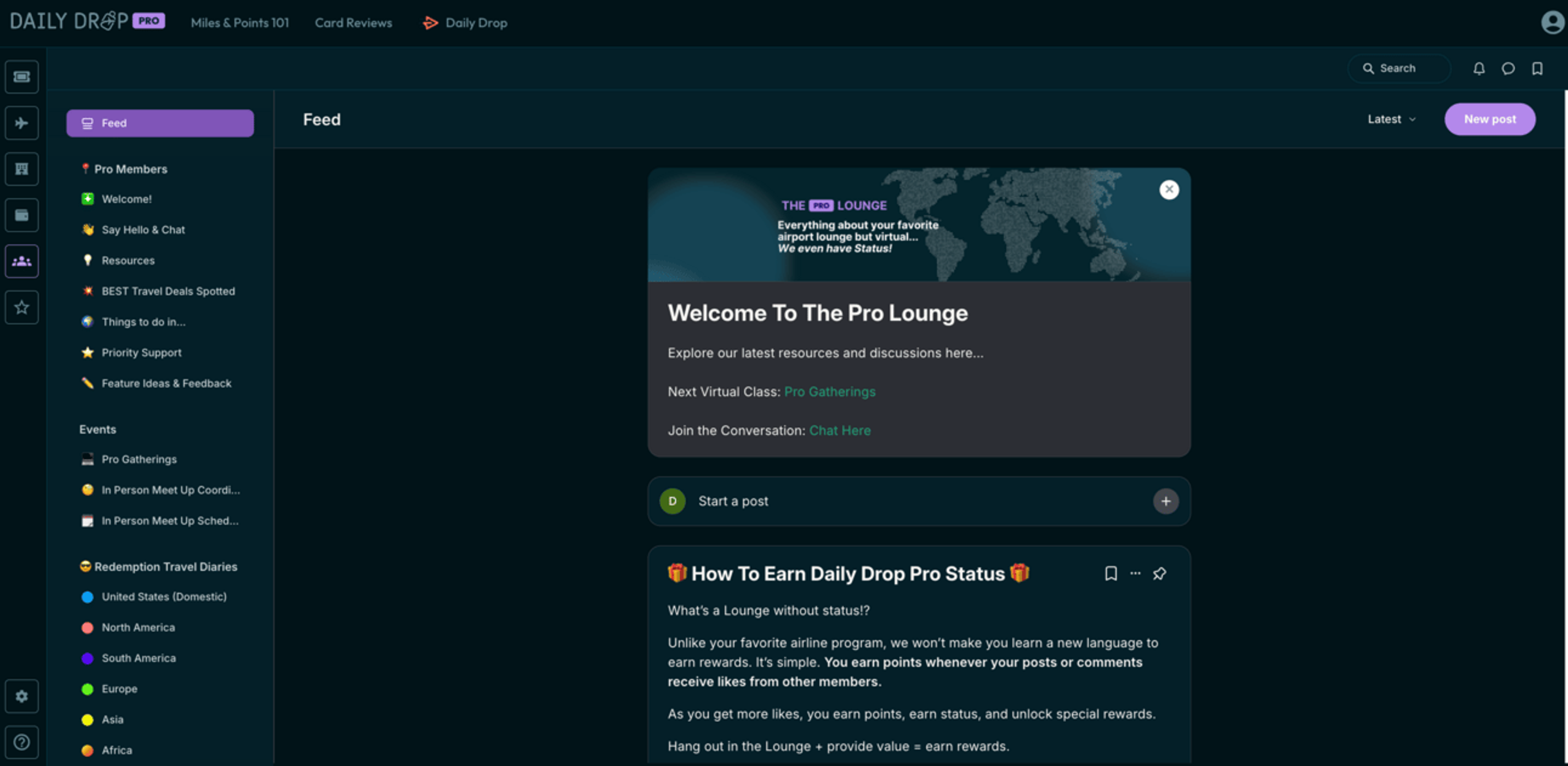 Daily Drop Pro Lounge
