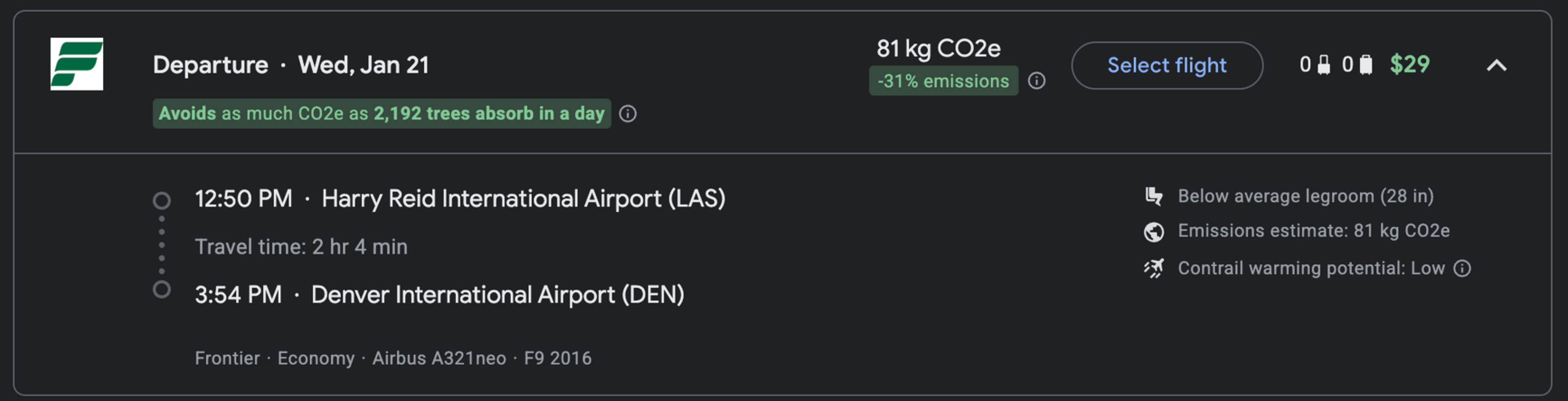 Vegas to Denver for $29