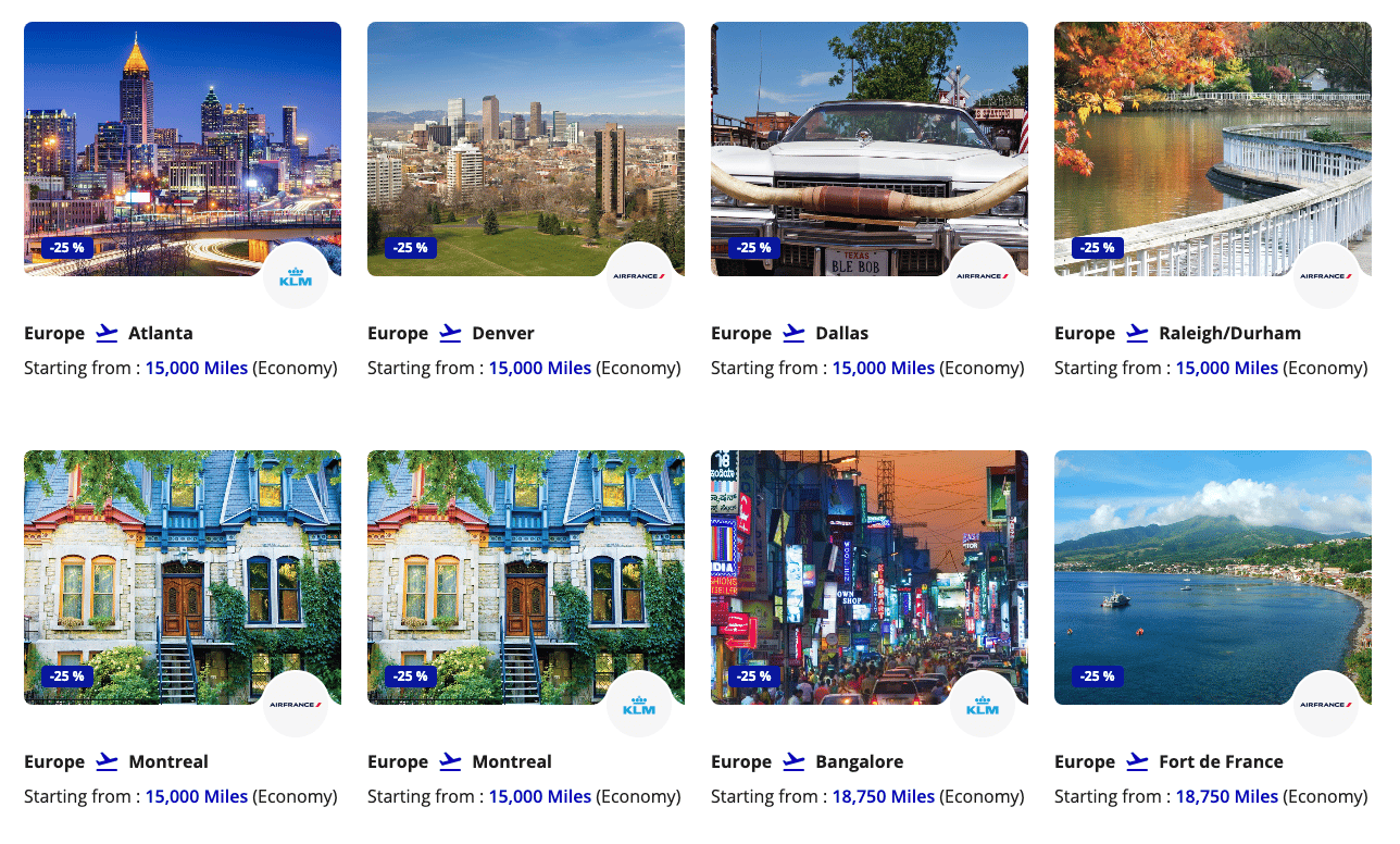 Flying Blue Promo Rewards