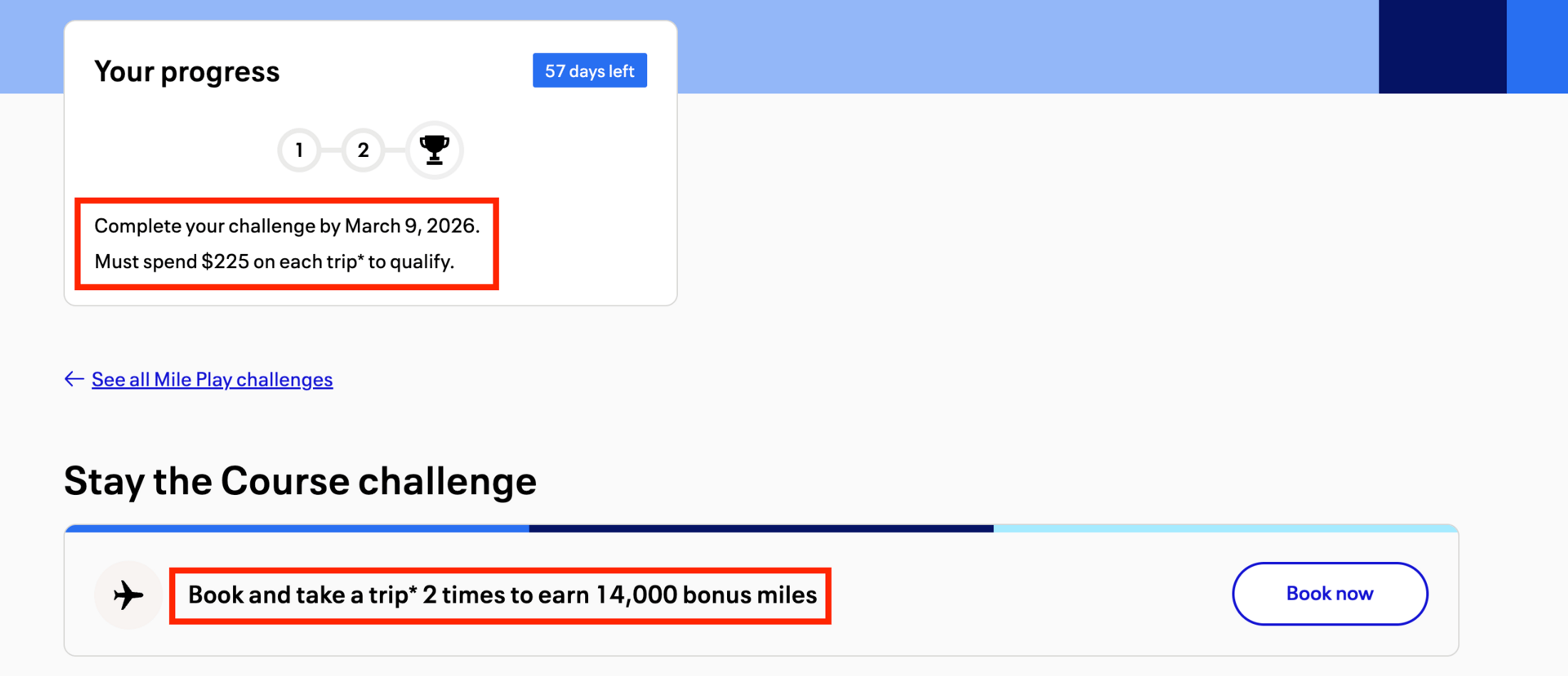 My Mile Play offer