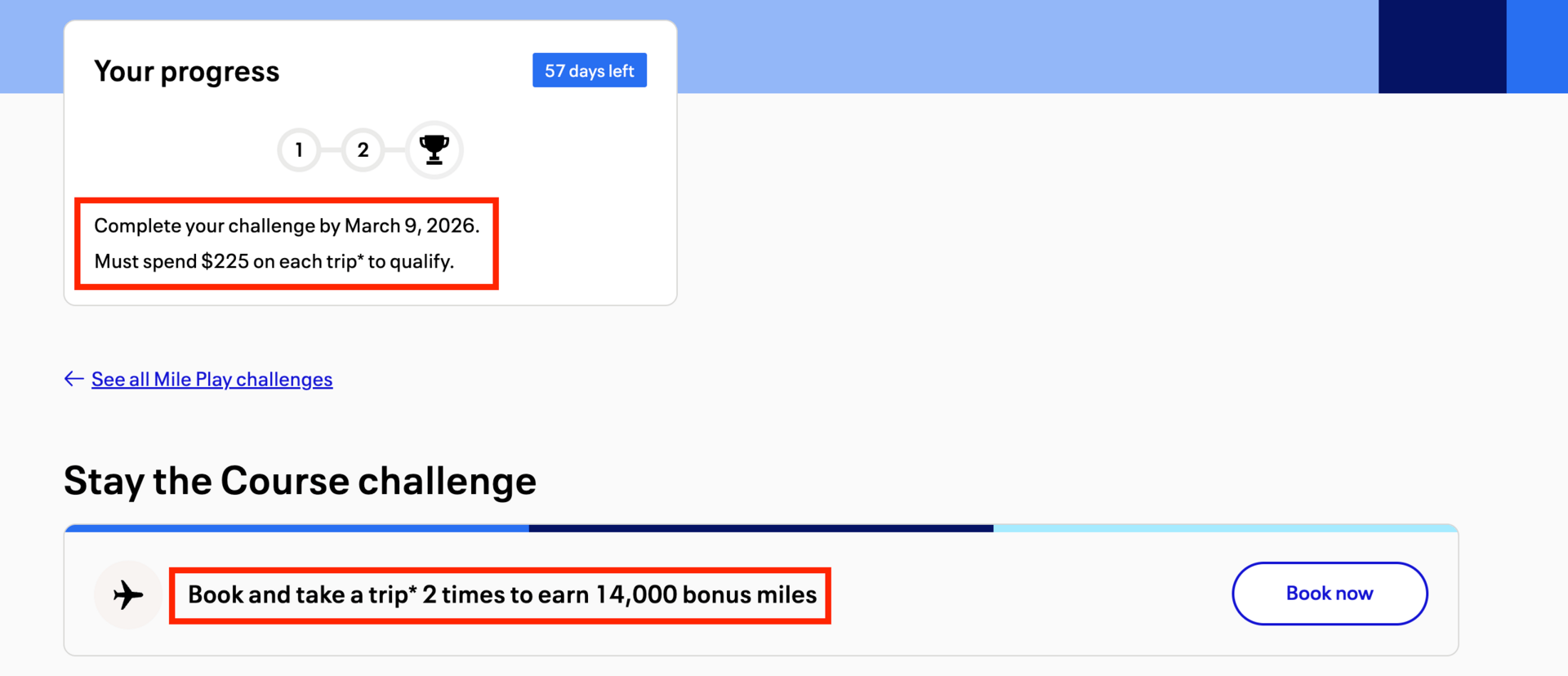 My Mile Play offer