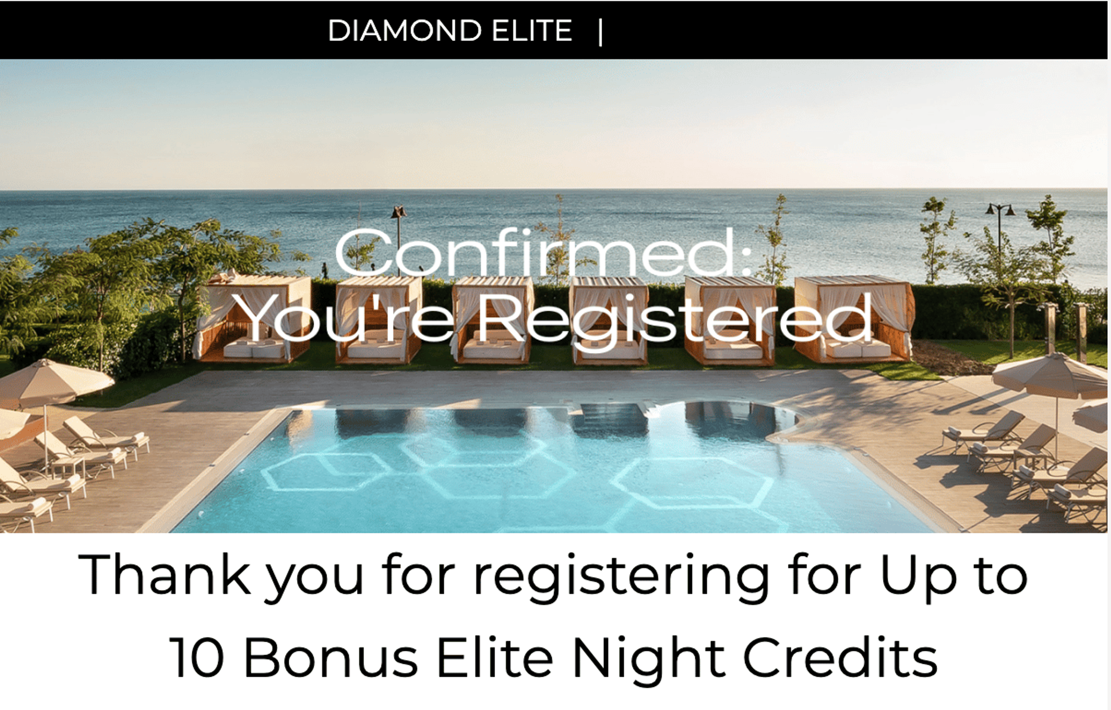 Screenshot of my email about the new IHG double nights promo
