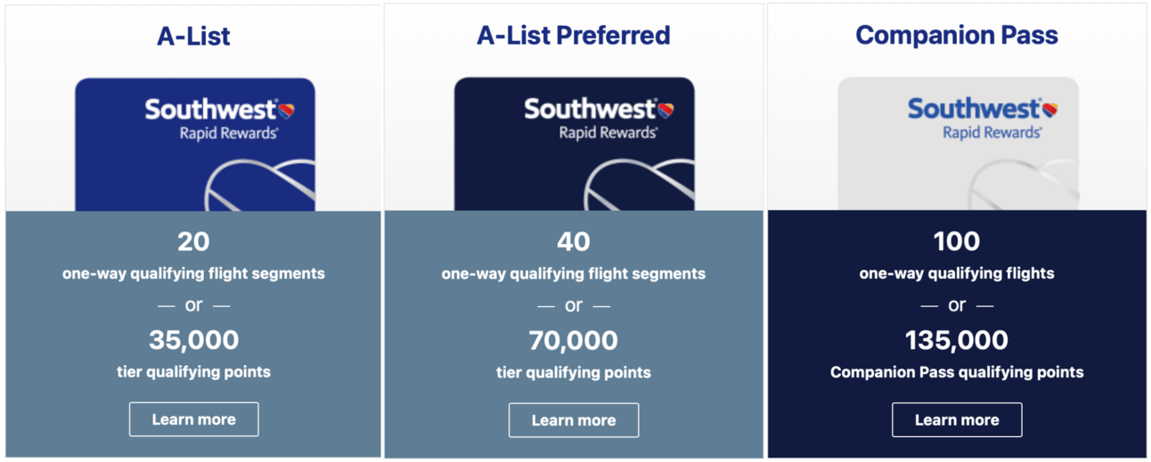 Image showing requirements to earn Companion Pass