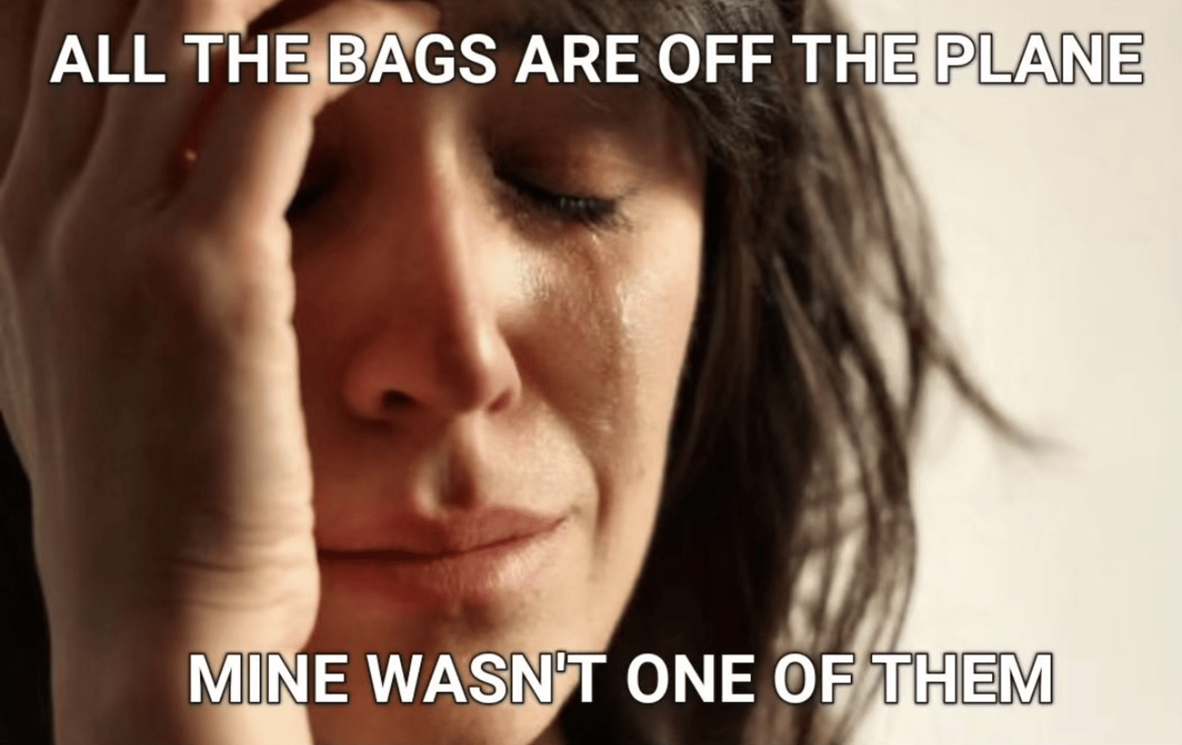 Please don’t check bags, people.