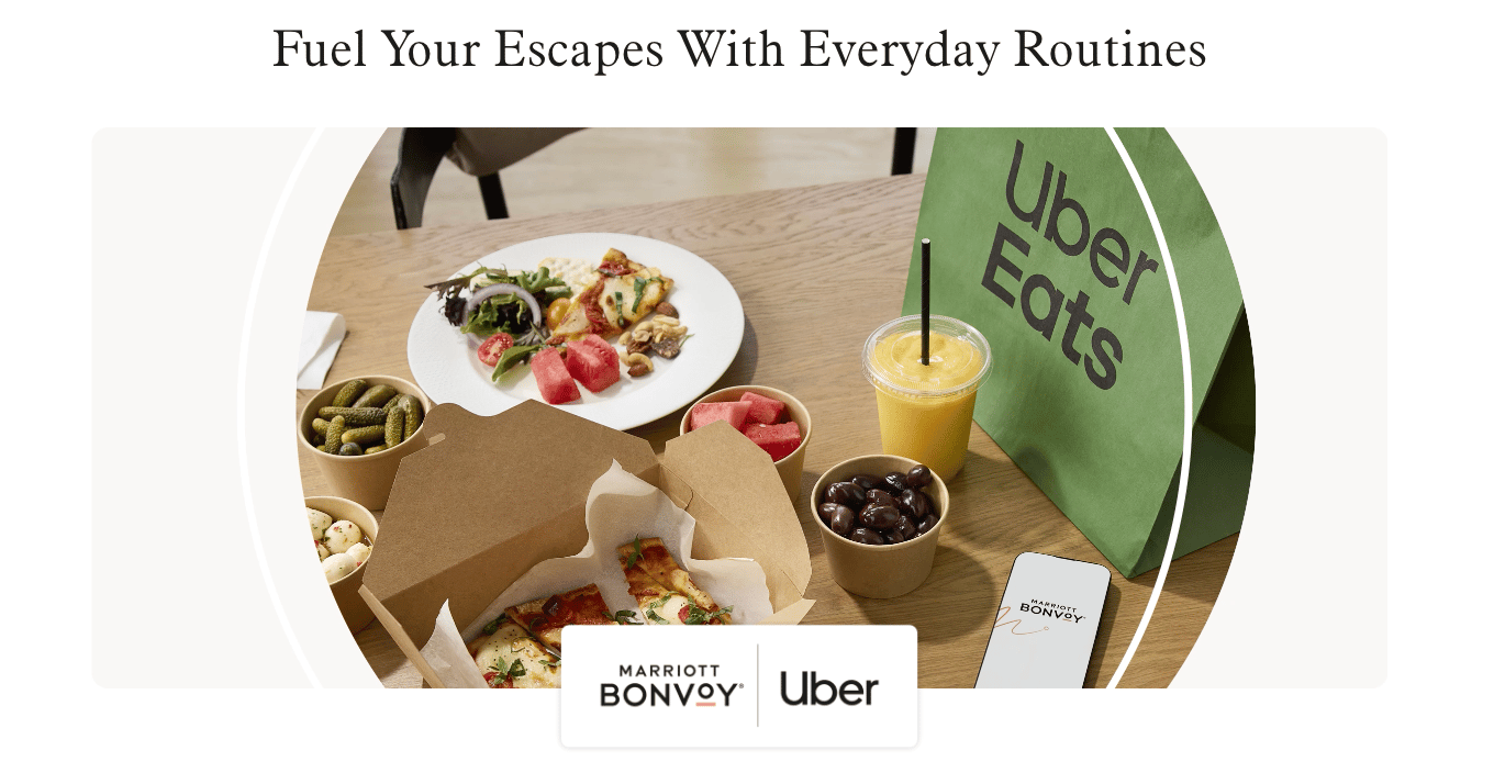 Marriott/Uber Partnership page