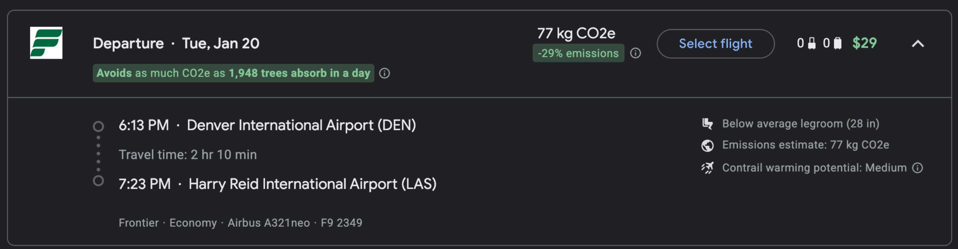 Denver to Las Vegas for $29