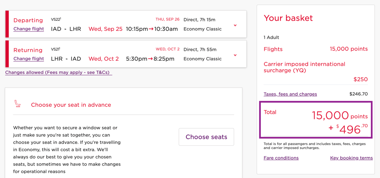 Round-trip flights to Europe for 15,000 miles in economy