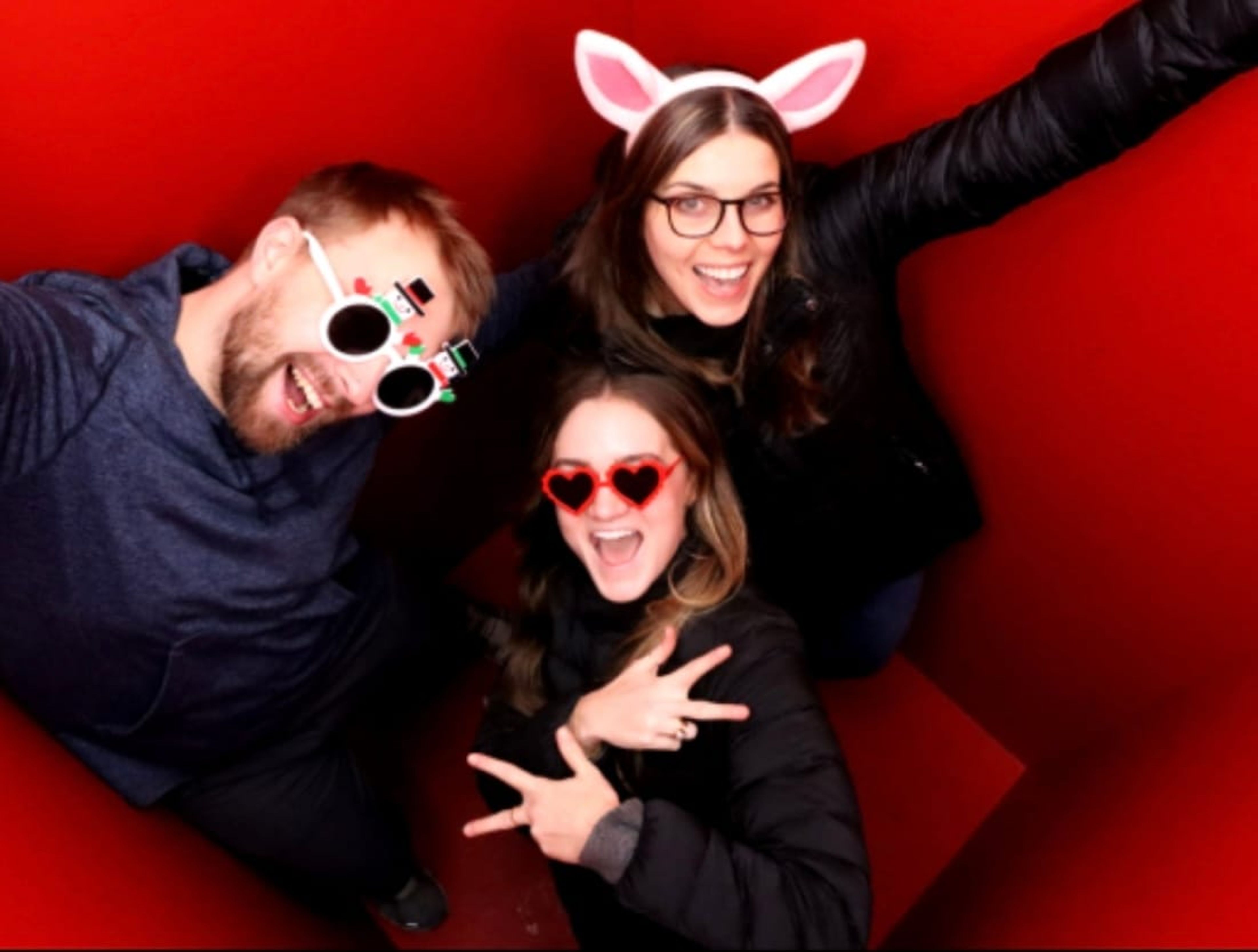 …and play in photo booths.