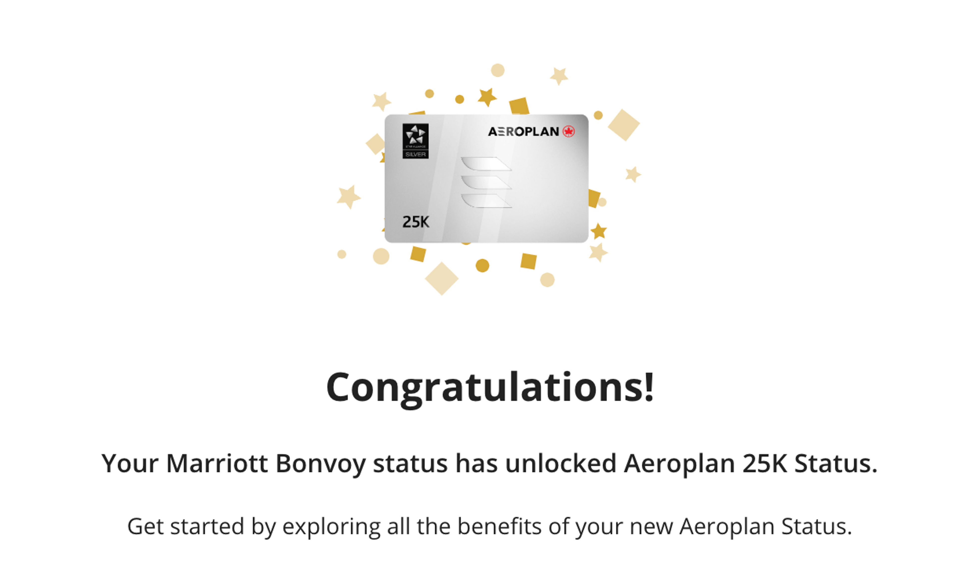 Instant Air Canada 25k status
