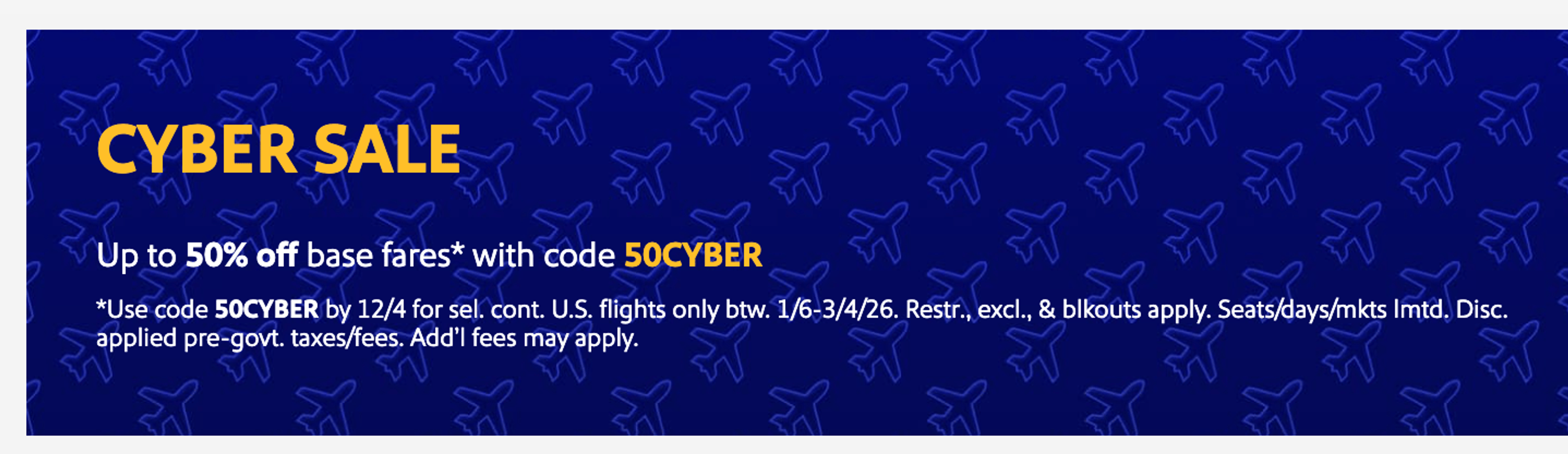 Southwest Cyber Sale