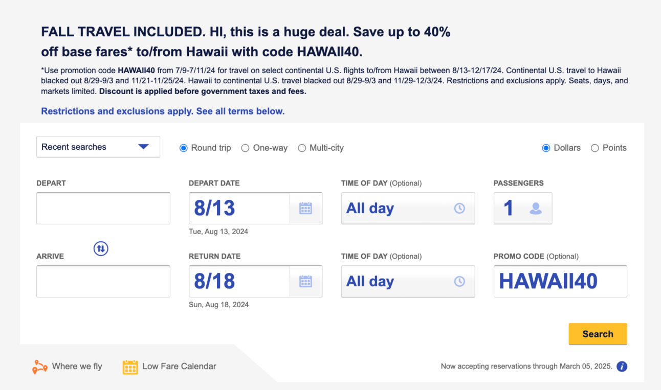 Southwest Flash Sale (part 2)