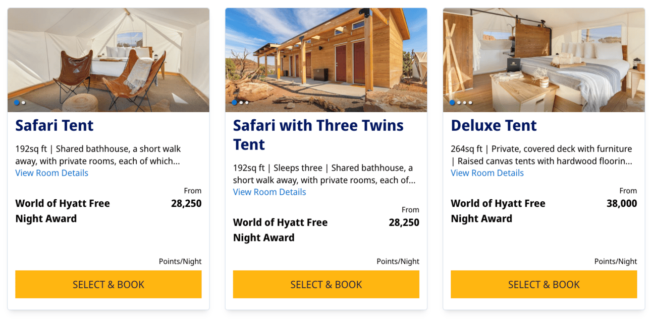 The same property only costs 28,250 Hyatt points