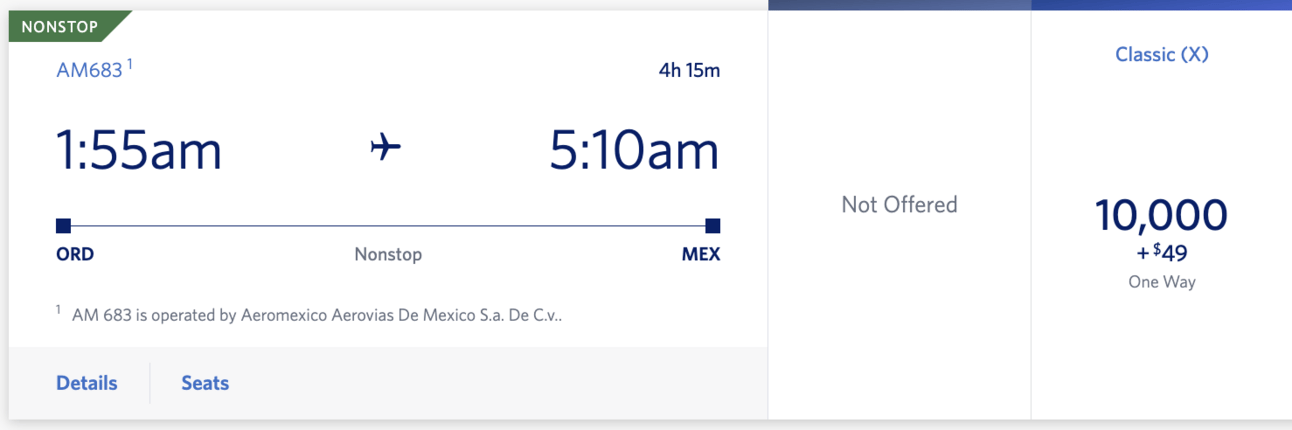 ORD-MEX for 10,000 Delta SkyMiles