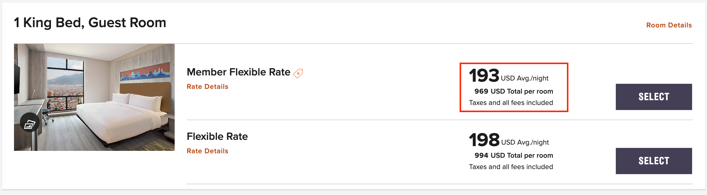 Sample booking