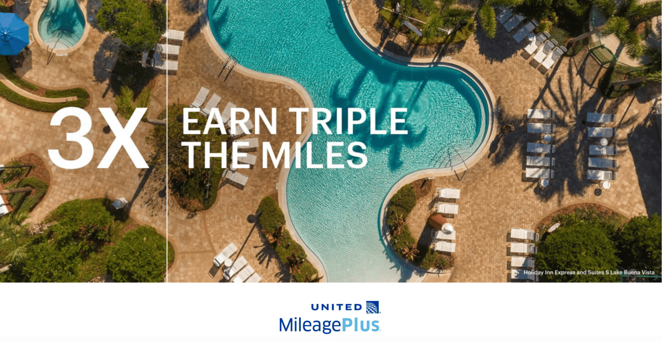 Earn 3x United Miles fom IHG stays