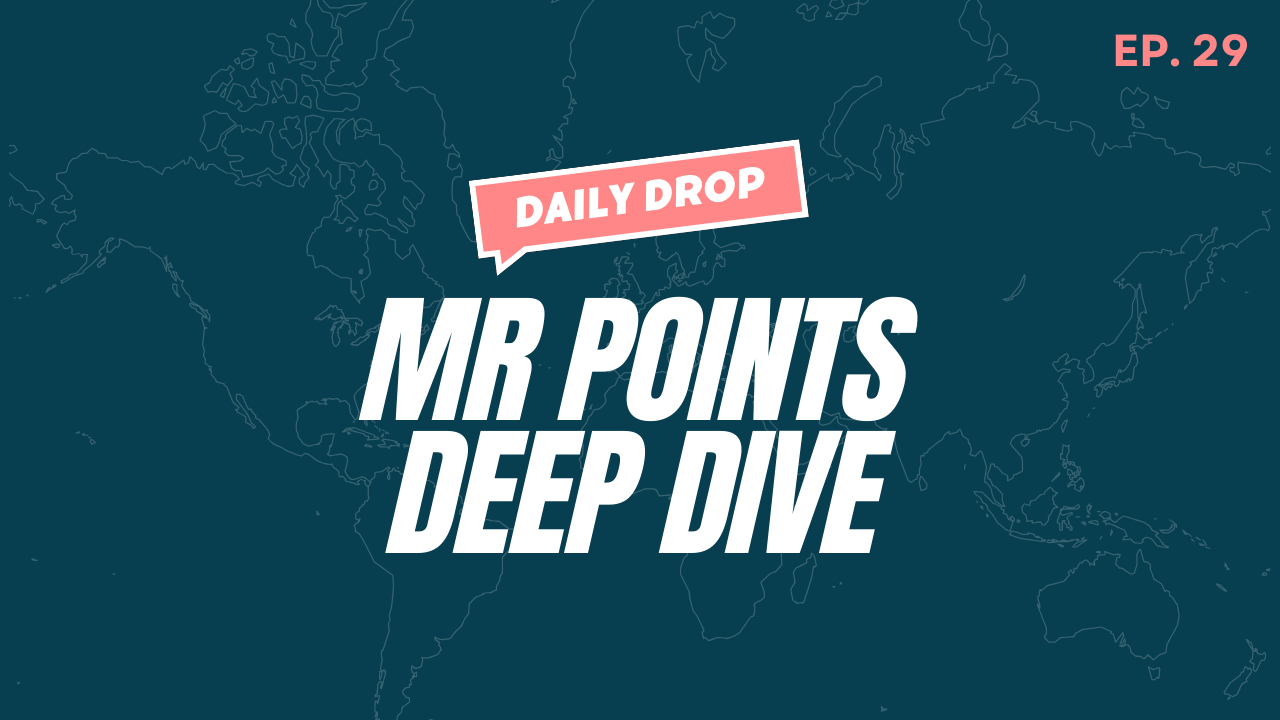 Navy blue background with white letters that says "MR Points Deep Dive