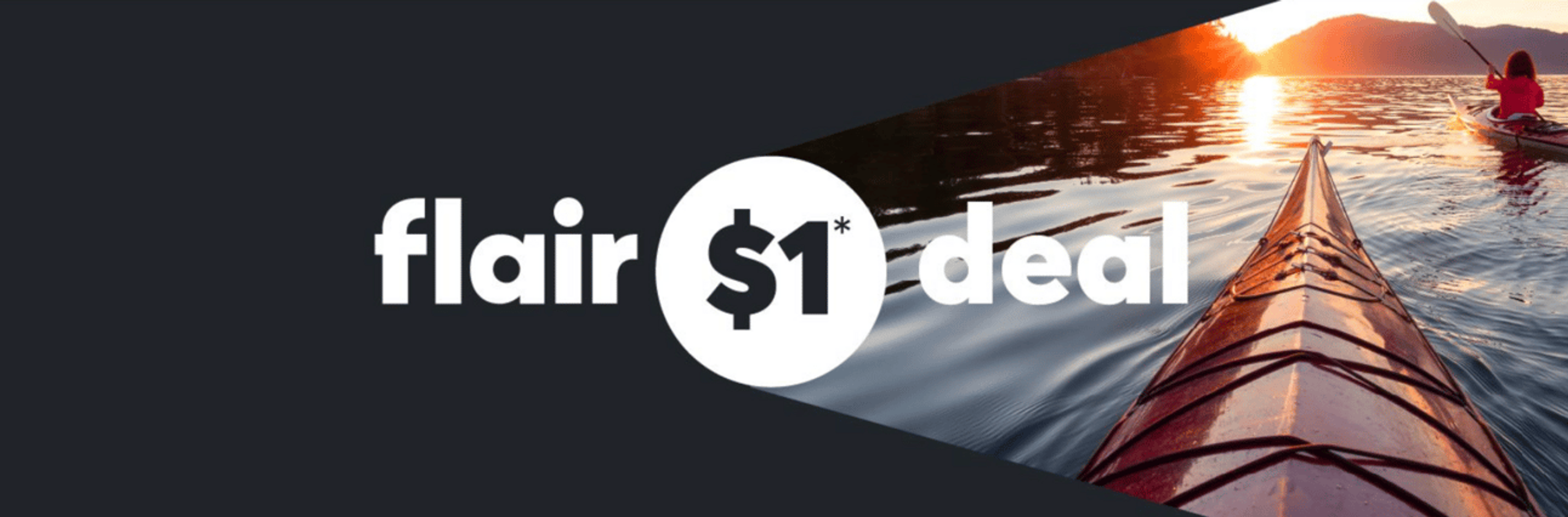 Screenshot of Flair Airlines $1 flight promo