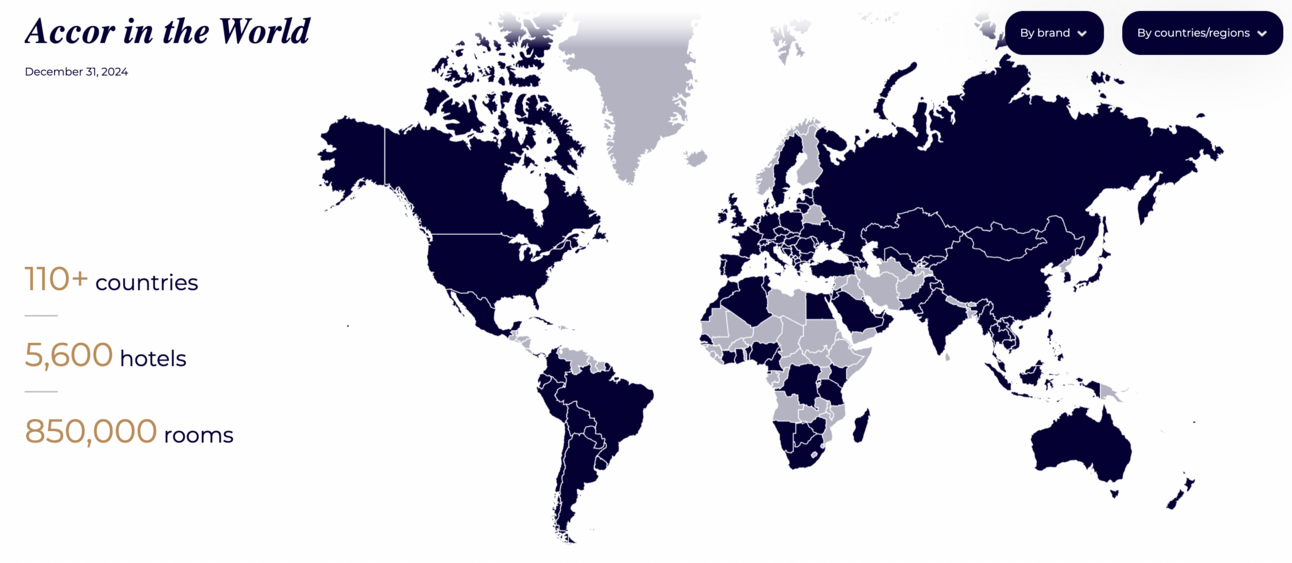 Screenshot from all.accor.com