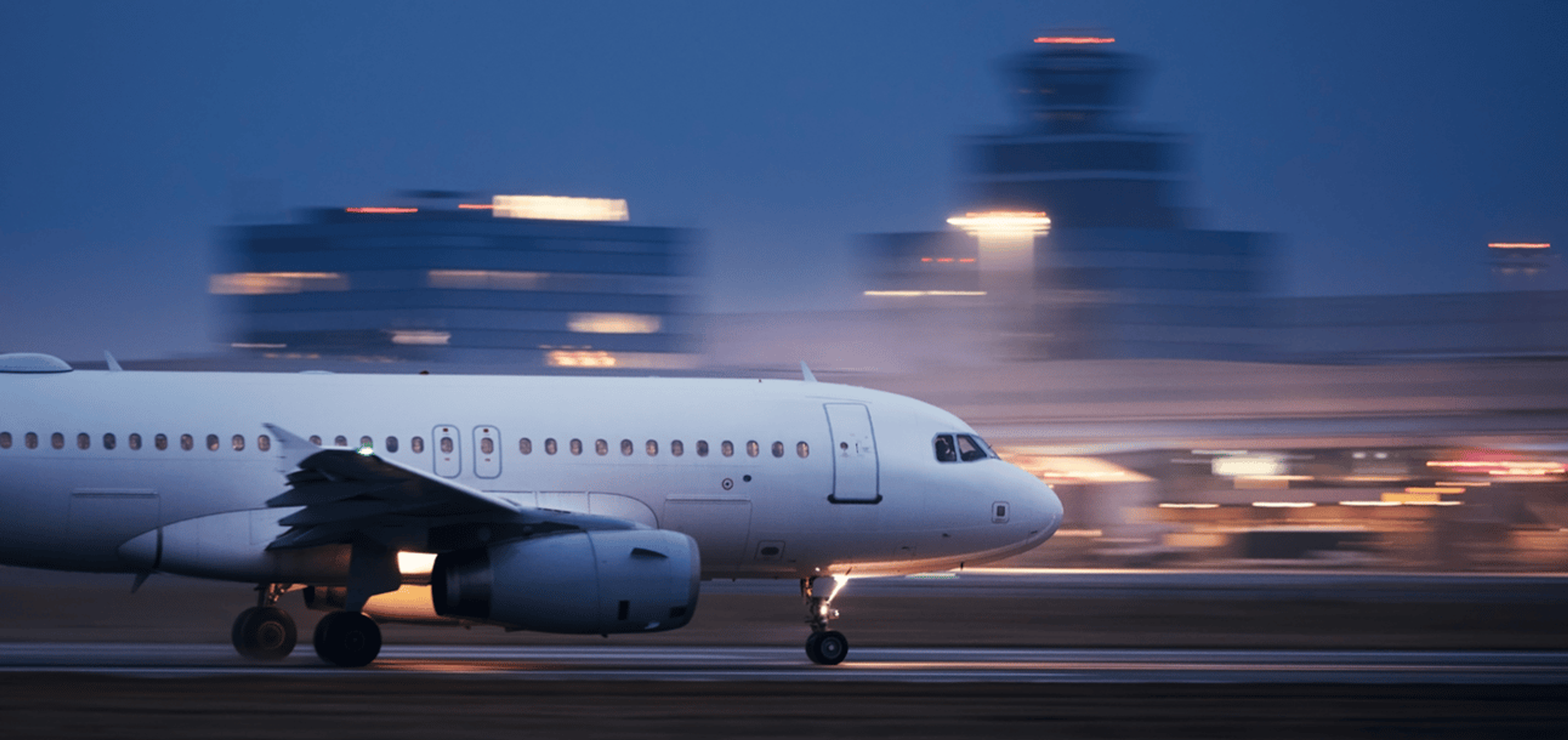 Photo of a plane taking off