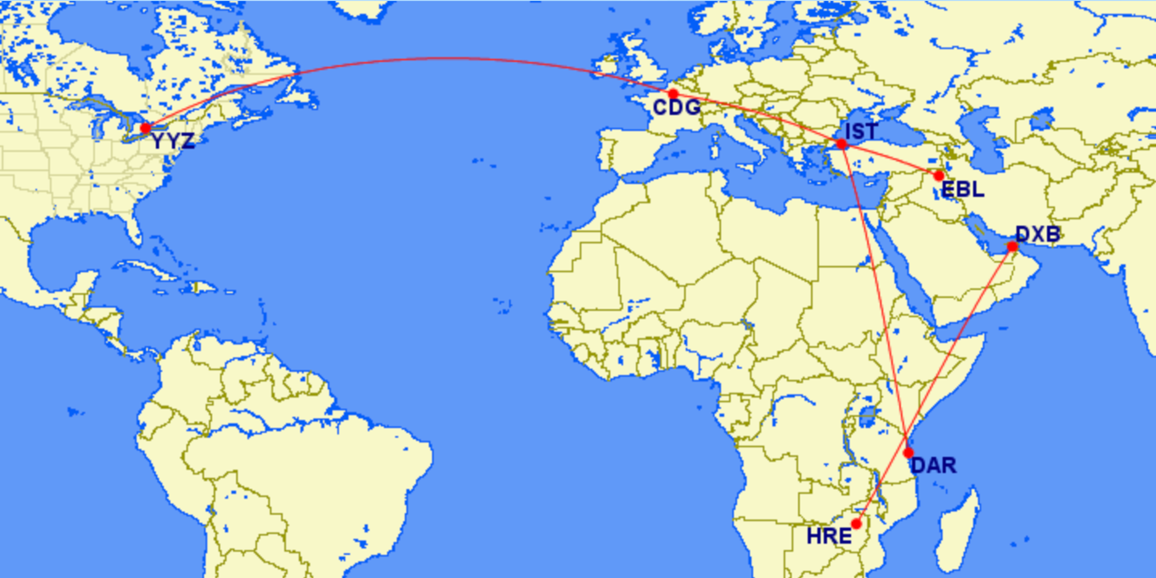Mike's Aeroplan booking