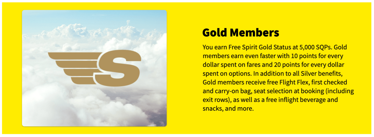 Spirit Airlines Gold Status