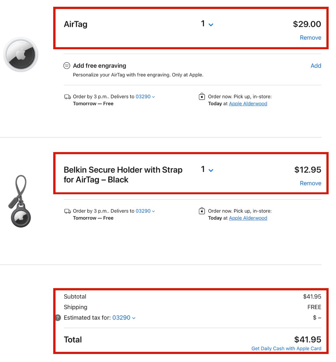 AirTag through Rakuten