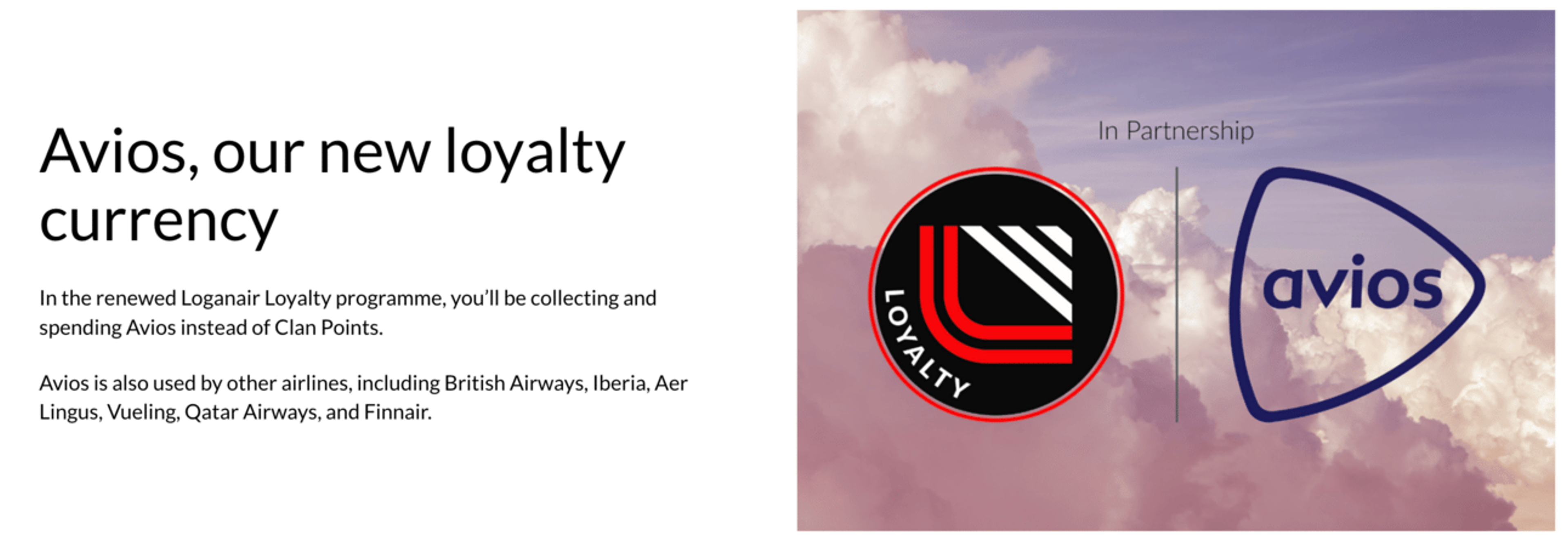 Loganair adopts Avios as its currency
