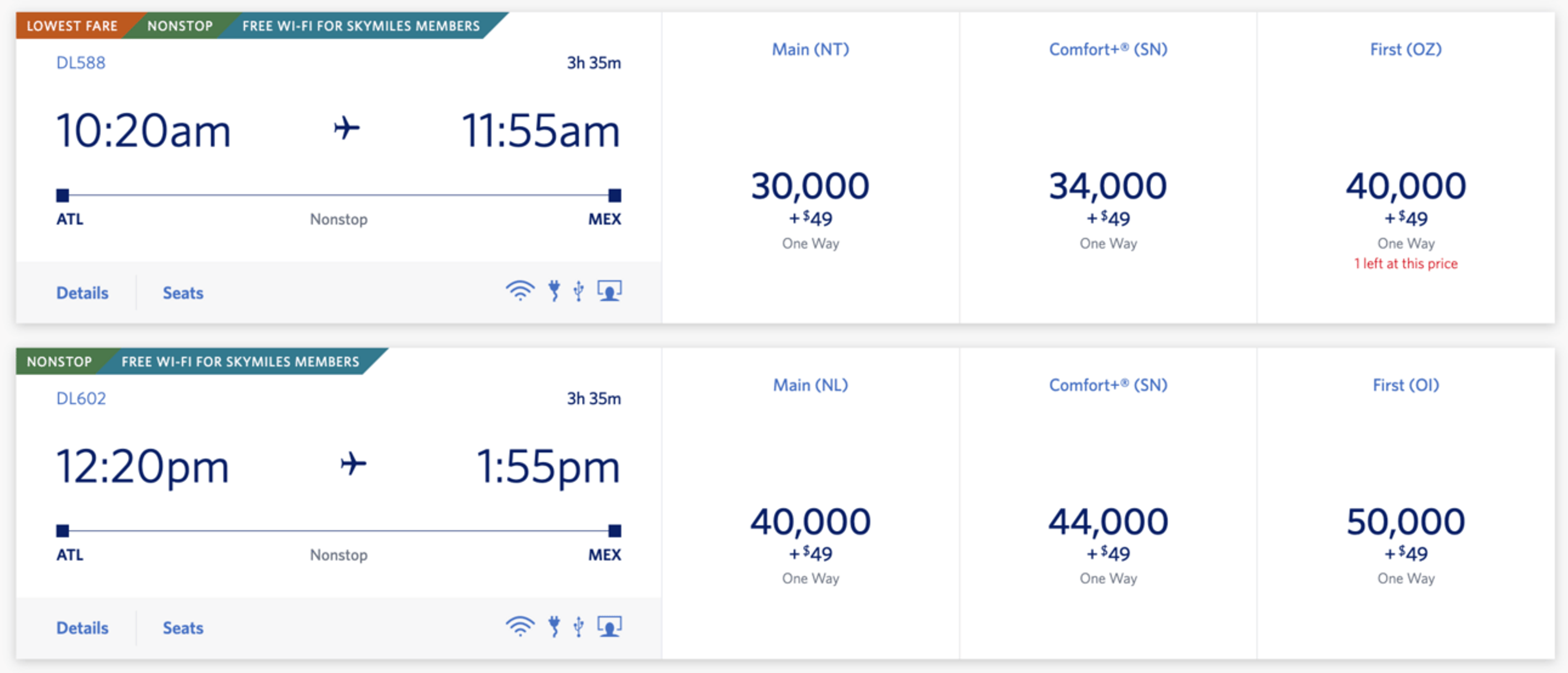 ATL-MEX for 30,000 Delta miles