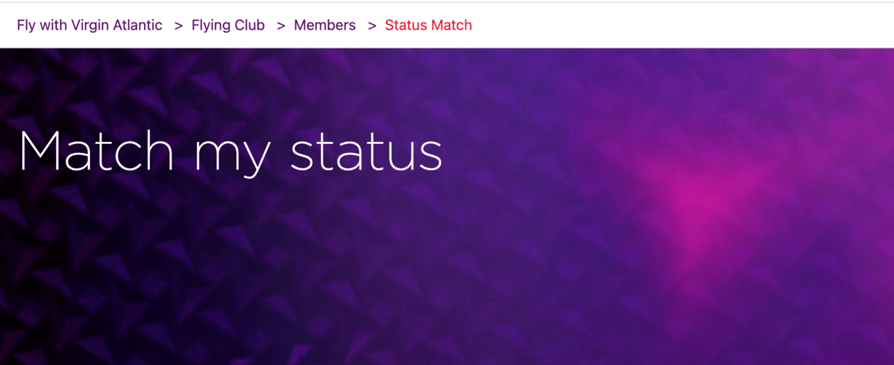 Virgin status match