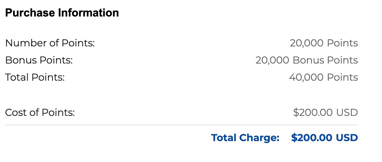 Buy Hilton points