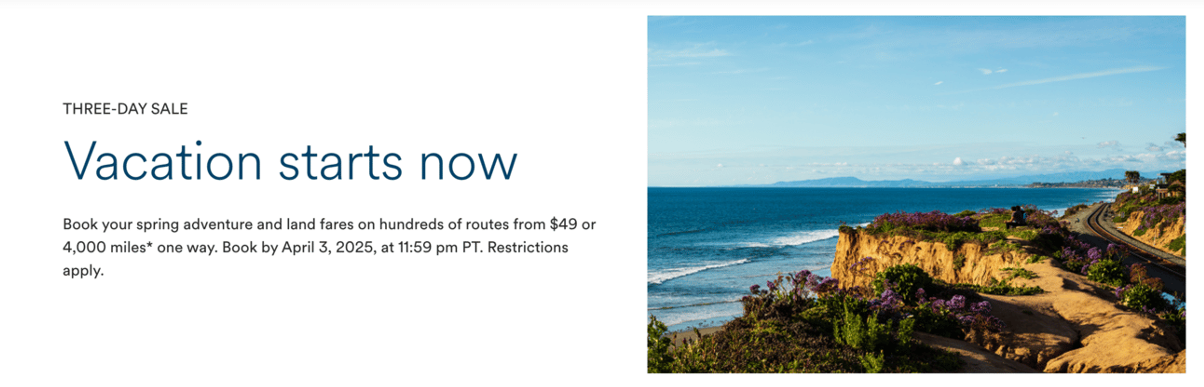 Alaska sale landing page
