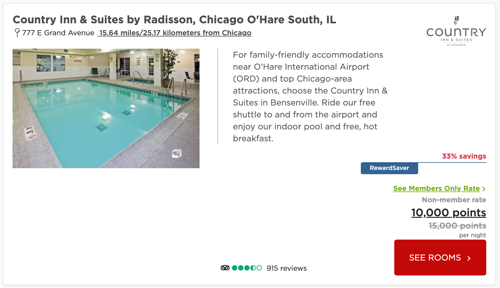 Radisson sample booking