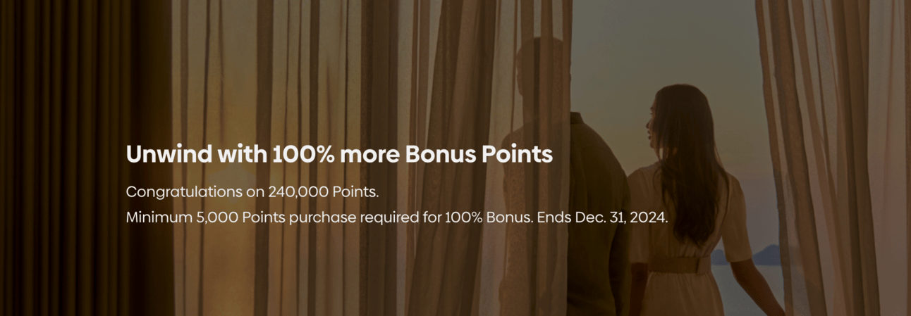 Buy Hilton points with a 100% bonus