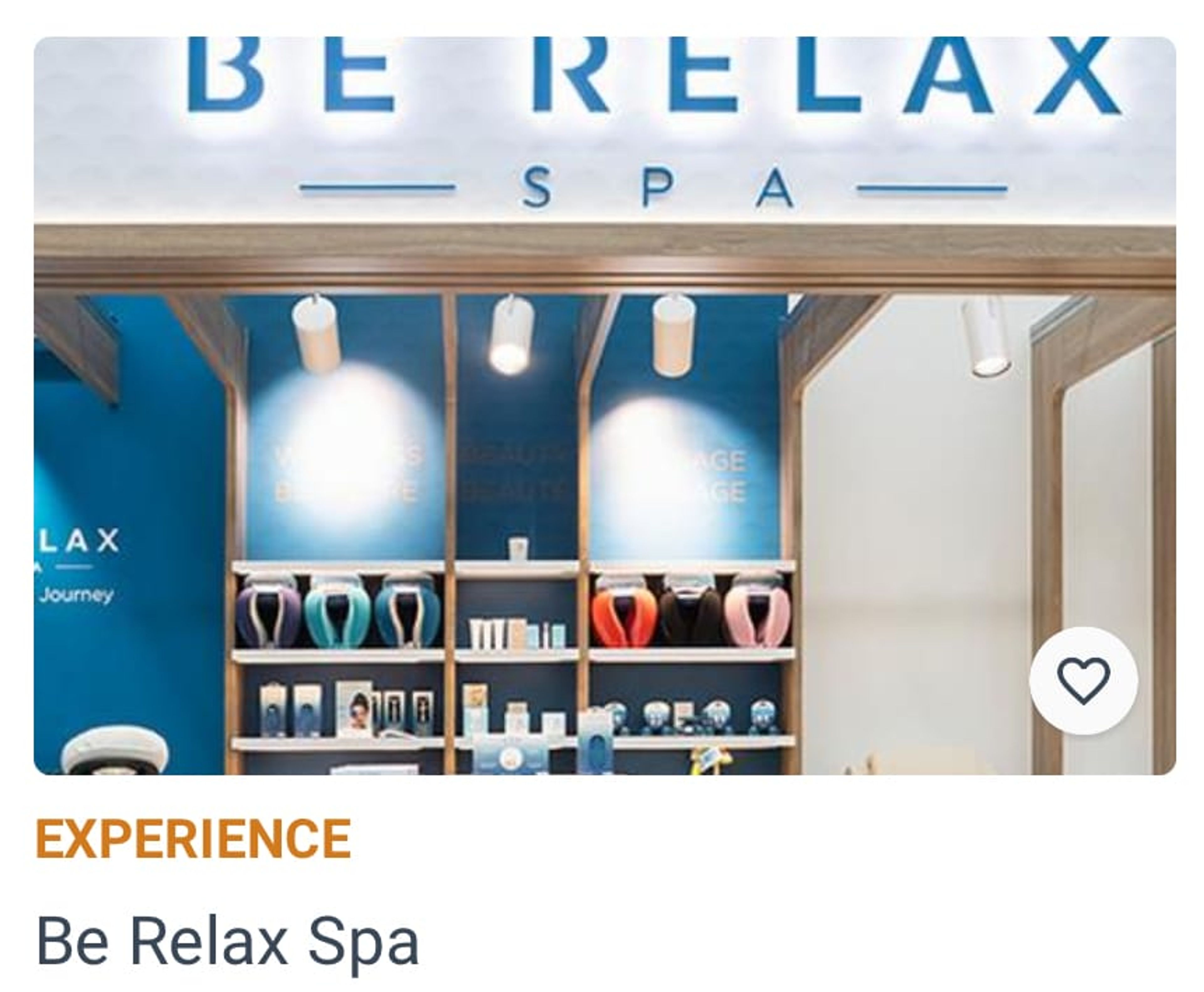 An example of a Priority Pass Spa in Toronto Airport