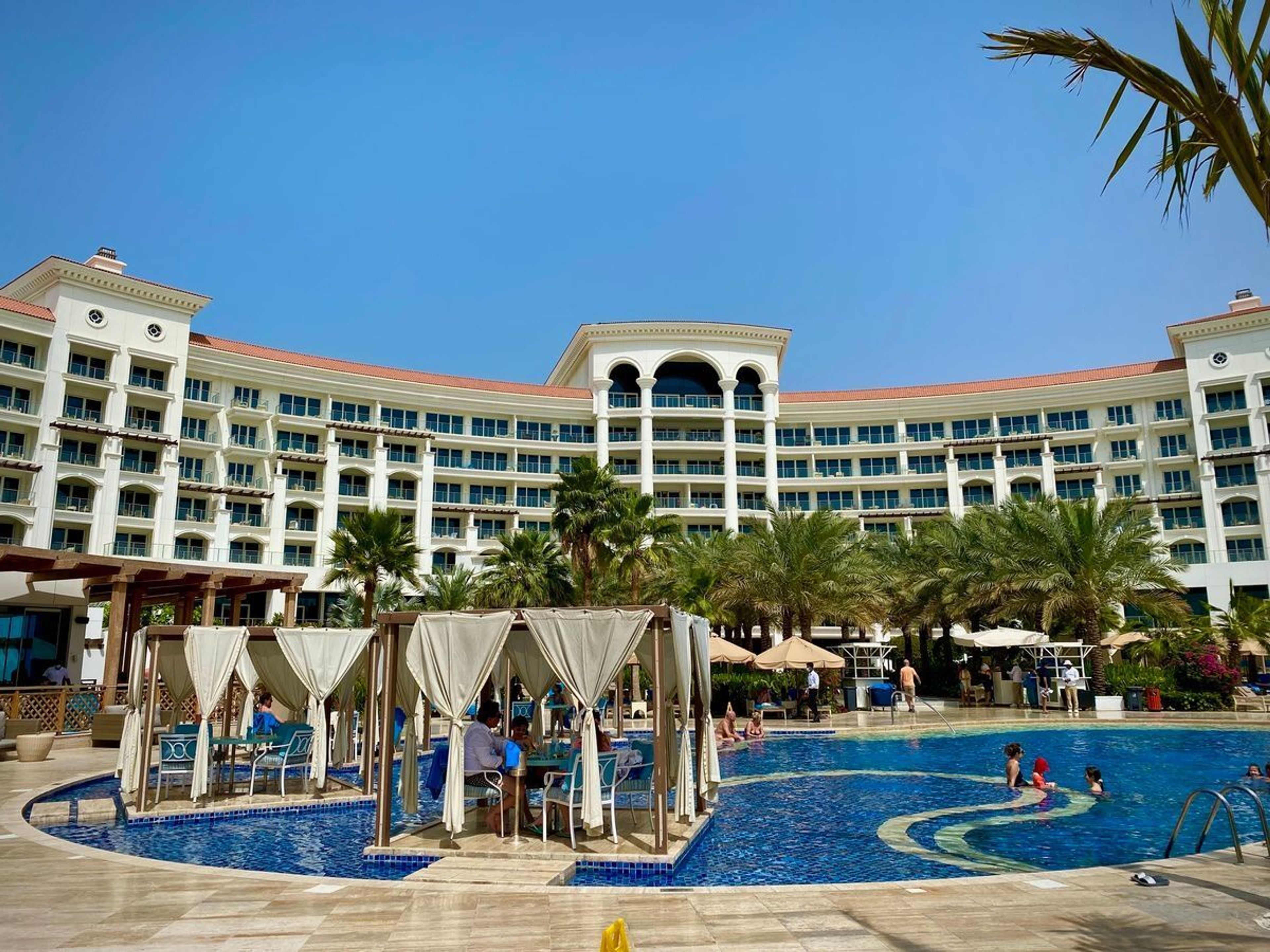 A photo of the Waldorf Astoria In Dubai, where mike redeemed a Hilton Free night Award
