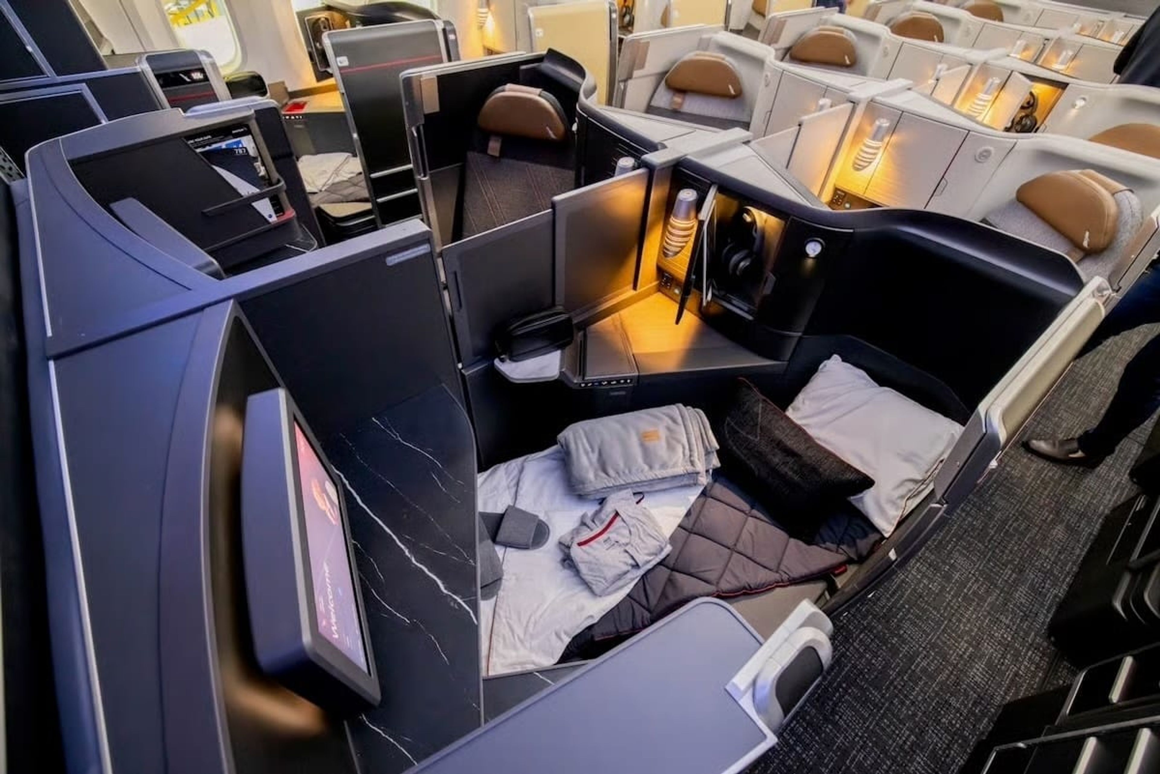 AA business-class cabin