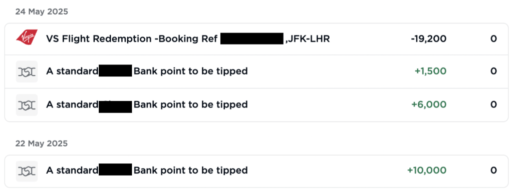 Screenshot from Virgin Atlantic