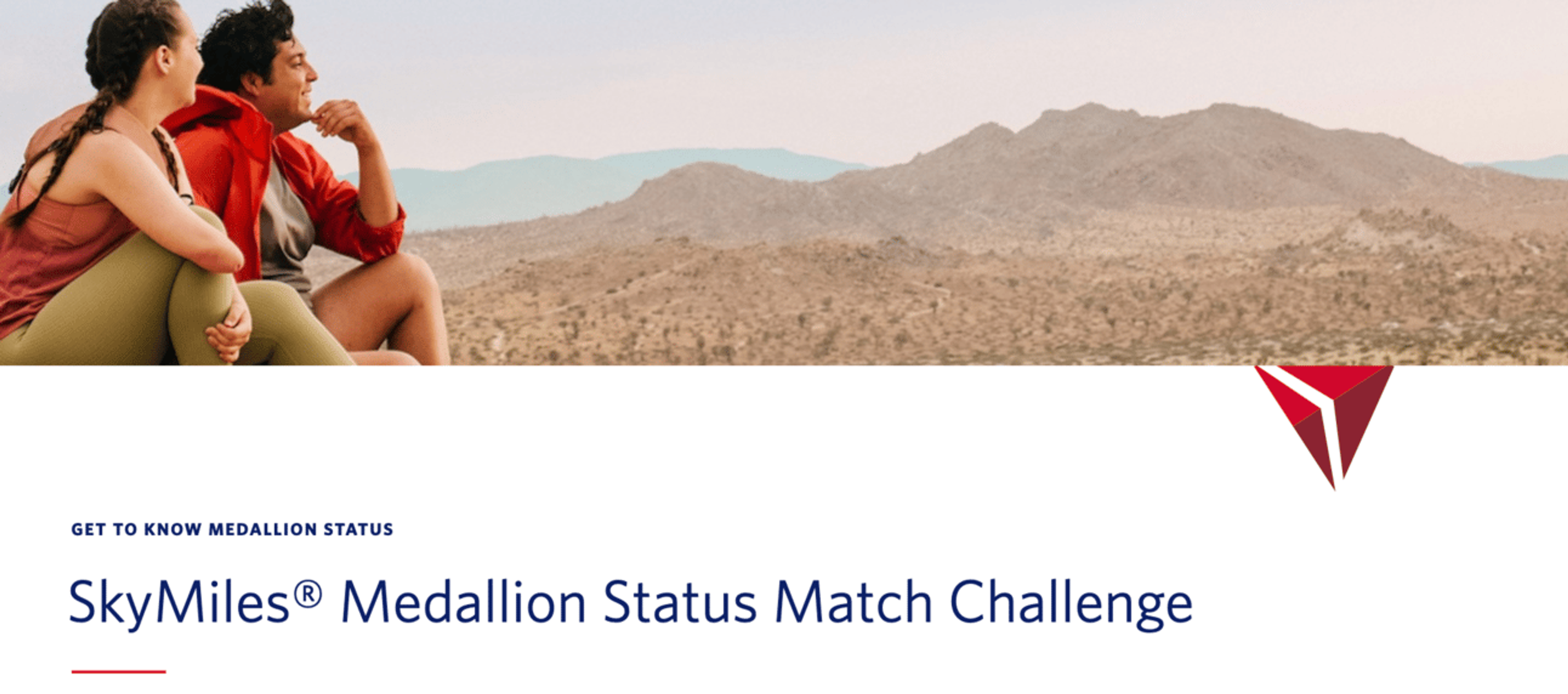 Delta's status match home page