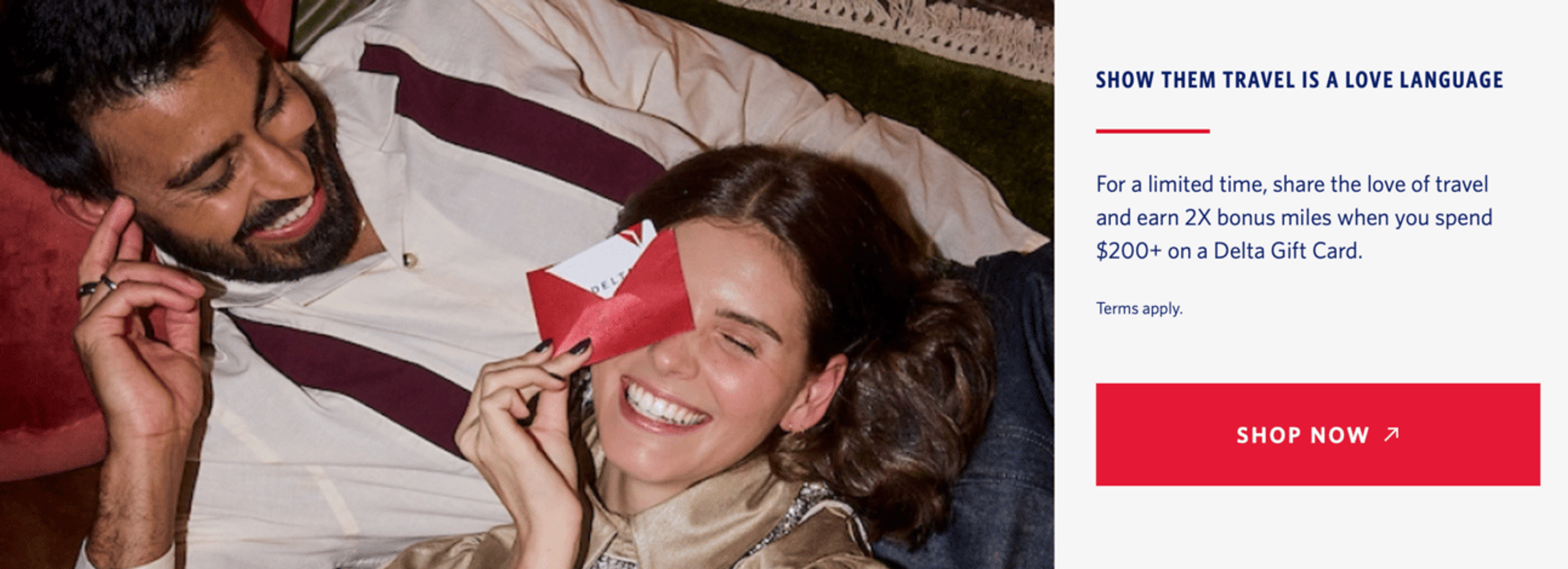 Delta gift card promo